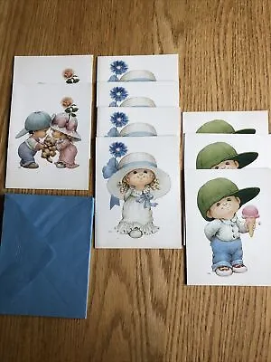 9 Undercover Kids Greeting Card Lot - Blank - Designed By Ruth J Morehead Unused • $15
