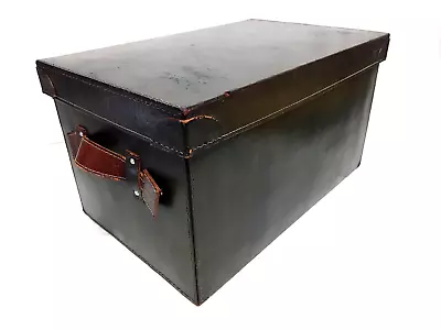 Vintage Leather Handmade Lift Top 21  Trunk • $295