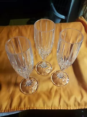 Mikasa Berkeley Champagne Flute 8 5/8  Champagne Glass Det Of Three ~  • $25