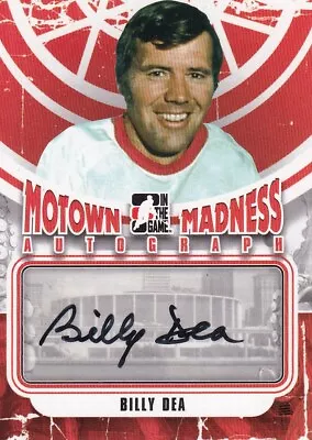 12-13 Itg Motown Madness Autograph Billy Dea #a-bde Detroit Red Wings • $7.25