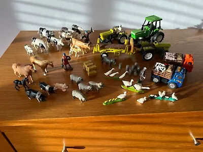 Farm Animal Bundle Including Tractors And Other Farm Vehicles • £17.99