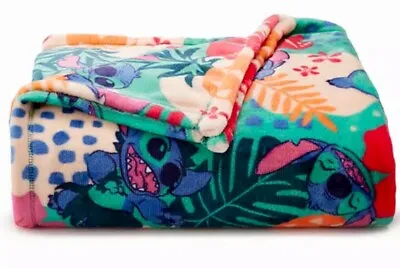 $28.95 • Buy Disney LILO & STITCH Multicolored Soft Throw Blanket 5' X 6 Ft -The Big One -New