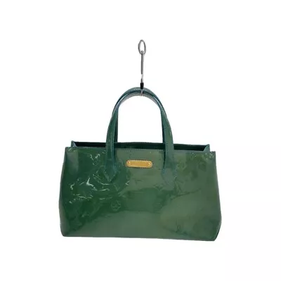 Louis Vuitton Wilshire Pm Handbag Enamel Green M93645 USED Authentic • $415