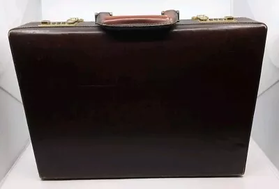Franzen Briefcase Brown Genuine Leather Working Combination Lock • $59.95