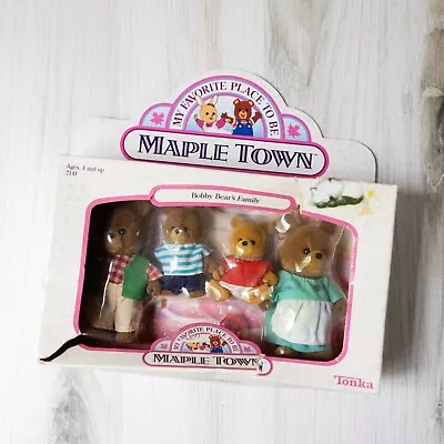 1986 Tonka Maple Town Bobby Bear's Family New In Box • $26.99