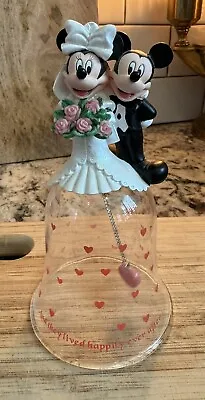 Rare Disney Wedding Mickey And Minnie Chime Bell Vtg Lived Happily Ever After • $27.99