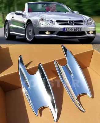 US STOCK X2 CHROME Door Handle Cup Covers For Mercedes Benz SL SLK CL C COUPE • $29.89