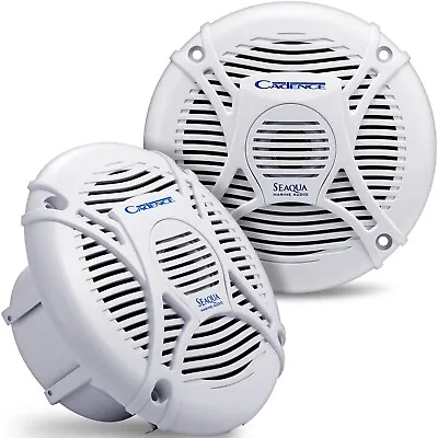 CADENCE 6.5  Marine Waterproof Speakers 2-Way SQS65W 400W Boat Audio White Pair • $48.39