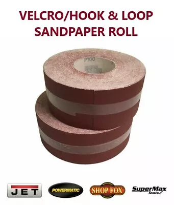 Sandpaper Roll 3  X 75' Hook And Loop For Drum Sanders Cut To Size 40-220 Grit • $59.99