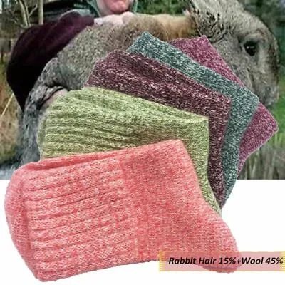 1pair Rabbit Fur Thick Socks Wool Cotton Winter Sock Women Fashion Garments Acce • $11.83