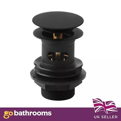 £16.49 • Buy Chrome Black Nickel Gold Basin Waste Click Clack Pop Up Sink Slotted Unslotted