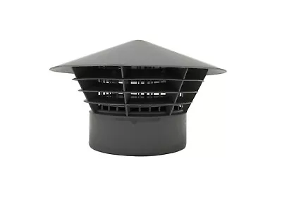 Soil Pipe 110mm Mushroom Black Cowl Vent Black • £9.99