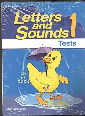 Letters And Sounds 1 Tests A Beka Book • $29.99