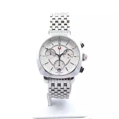 Michele Stainless Steel Diamond Chronograph Ascalon Watch • $599.99