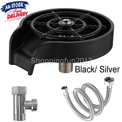 $18.99 • Buy Kitchen Sink Glass Rinser Bottle Washer Cup Cleaner Bar Pitcher Rinser For CafeS