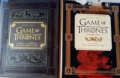 Inside HBO'S Game Of Thrones & Inside  Seasons 3 & 4 Hard Back Books • £9