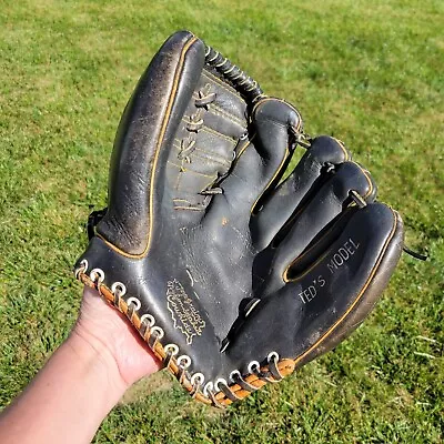 Vintage Baseball Glove Boys 10  Genuine Leather Cowhide Sportsmaster Japan • $3