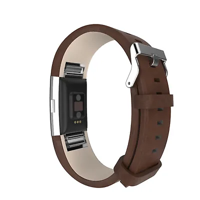 Watch Band Wrist Genuine Leather Strap Replacement For Fitbit Charge 2 Wristband • $12.98