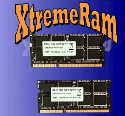 16GB DDR3 2x 8GB PC3-12800 1600MHz SODIMM MEMORY PC Laptops & Apple MacBook Pro • $24.38