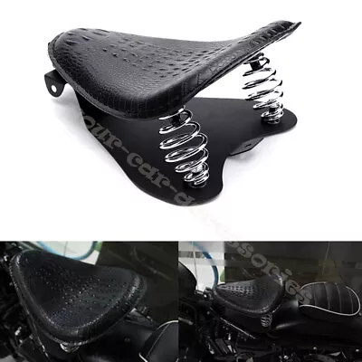 PU Leather Motorcycle Seat Spring Solo Seat For Yamaha Virago 750 1100 Bobber • $69.39