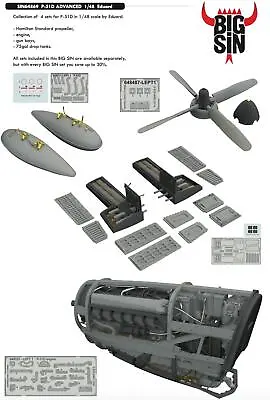 Eduard Brassin SIN64869 1:48 P-51D Mustang To Be Used With Eduard • £33.03