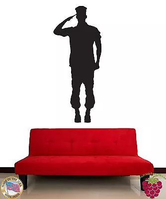 Wall Stickers Vinyl Decal Military War Soldier Patriot (z1019) • $29.99