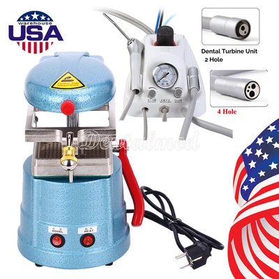 $68.39 • Buy Dental Lab Vacuum Forming Molding/Portable Turbine Unit 3-way Syringe 4/2Hole US