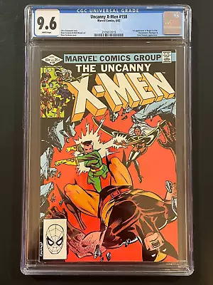 Uncanny X-Men # 158 CGC 9.6 1st Appearance Of Rogue In Title WHITE PAGES 1982 • $81.99