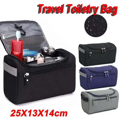 £6.49 • Buy Mens Travel Wash Bag Hanging Toiletry Large Capacity Shaving Gym Makeup Bag UK