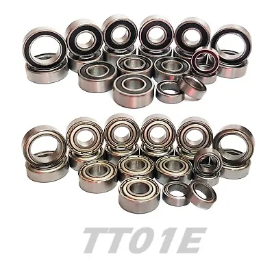 Bearing Set For TAMIYA TT01E TT-01E 20 Bearings RUBBER/METAL Seal Hop Up Upgrade • £9.99