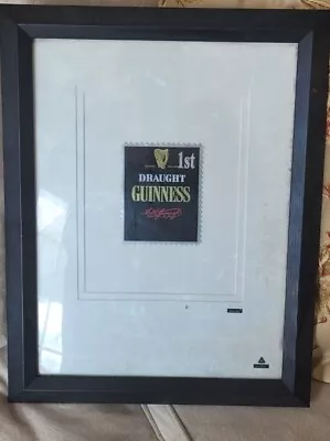 Large Framed Martin Allen Can Art 'Guiness 1st Class Stamp' Design Picture • £20