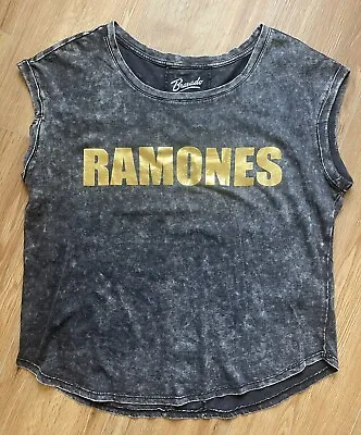 Bravado Ramones Muscle Tee Womens Size M Band Top Shirt • £8.55
