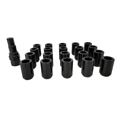 20 X Extreme 12x1.25 Internal Hex Tuner Wheel Nut Black Fits Nissan Suzuki + Key • $44.95