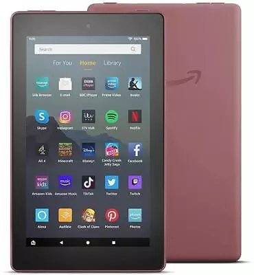 Fire 7 Tablet - 9th Gen | 7  Display | 32 GB | Plum • £39.95