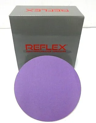 $29.99 • Buy REFLEX 50x 6 Inch Sanding Discs Hook Loop Sandpaper Like 3M Cubitron Hookit