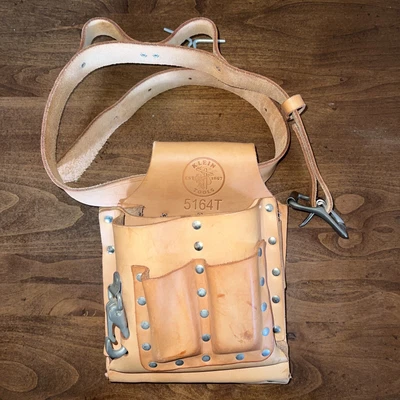 $59.95 • Buy Vintage Klein Tools 5164T Tool Holder & 5207M Belt -Approx 44  - Unused!