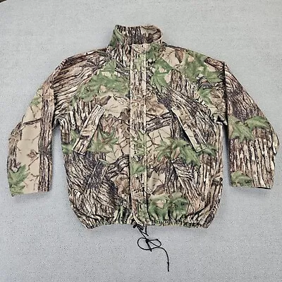 Cabela's Whitetail Clothing Jacket Realtree Camo Goretex Zip Snap Men SZ 2XL USA • $59.99