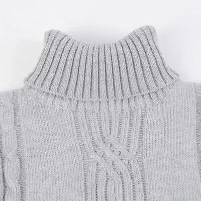 Men's Turtleneck Soft Sweater 2024 Warm Knitted Autumn/winter Pullover Jumper 🥼 • $14.99