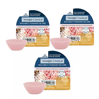 3 X Yankee Candle Wax Tart Melts 8 Hours Room Home Fragrance 22g Choose Scent • £7.45