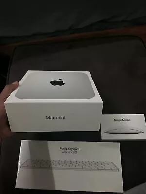 Apple Mac Mini (256GB SSD M2 8GB) + Keyboard With ID Touch And Magic Mouse • $700