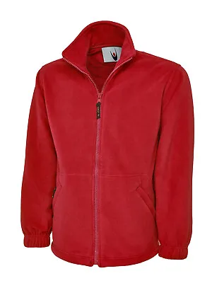 PLAIN NO TEXT Classic FLEECE Jacket Full Zip Work Wear Warm Casual HQ Clothing P • £10.99