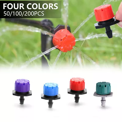 Adjustable Emitter Dripper Micro Drip Irrigation Sprinkler Watering System Lots • $7.99