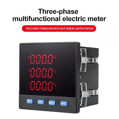 3phase Digital Current Voltage Power Frequency Meter AC220V Multi-function RS485 • $31.91