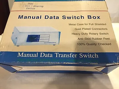 Manual Data Transfer Switch  DW-HD 1566ABCD Open Box • $15