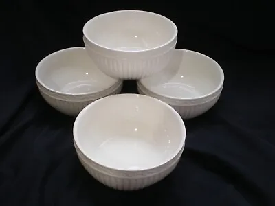 HARDLY USED Set Of 4 Mikasa Italian Countryside Rib Scroll 6.5  Cereal Bowls • $39.99