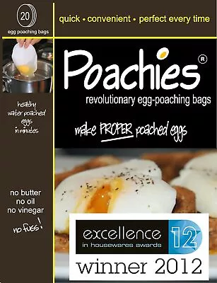 20 Poachies Egg-Poaching Bags • £4.09