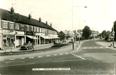 £1.45 • Buy 1960s Postcard Parade Of Shops On Chester New Road EASTHAM Wirral Cheshire