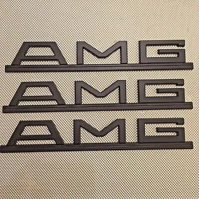 3X AMG Pre Merger STYLE Logo W124 W126 W116 R107 Emblem Badge GENUINE SIZED ! • $119