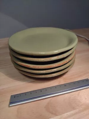 5x VIETRI Cucina Fresca Sage Green 6.25  Plates Very Nice! • $95