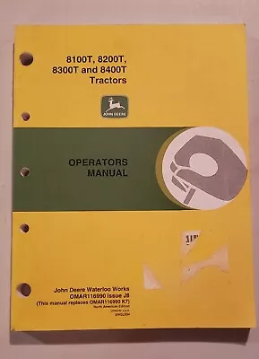 John Deere 8100T 8200T 8300T 8400T Operators Manual Original Free Shipping  • $30